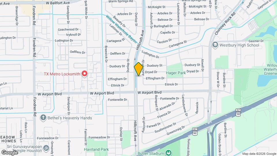 12115 Hillcroft St Map and Location Details