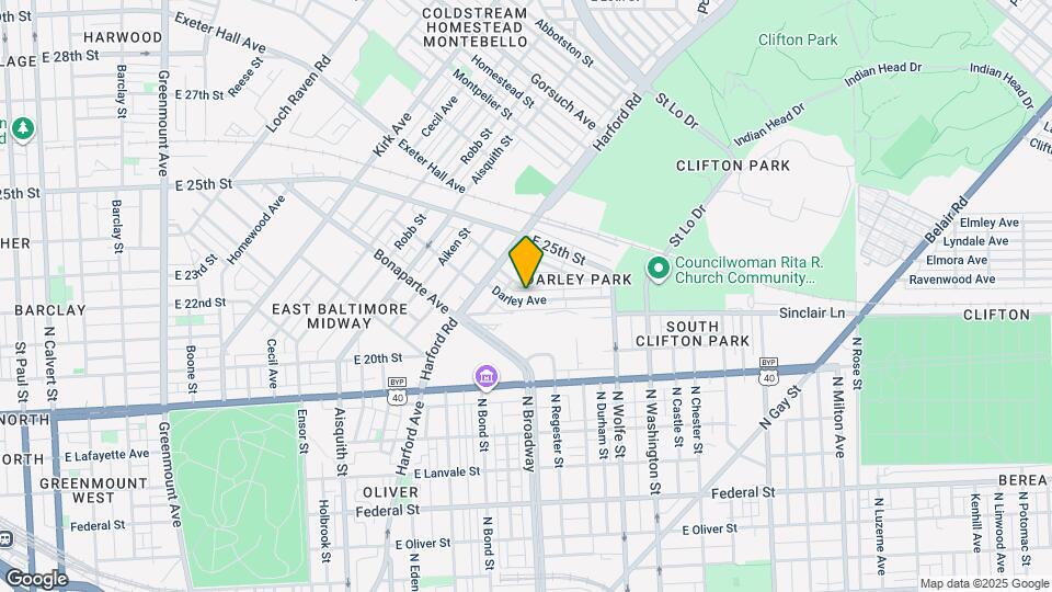 1634 Darley Ave Map and Location Details