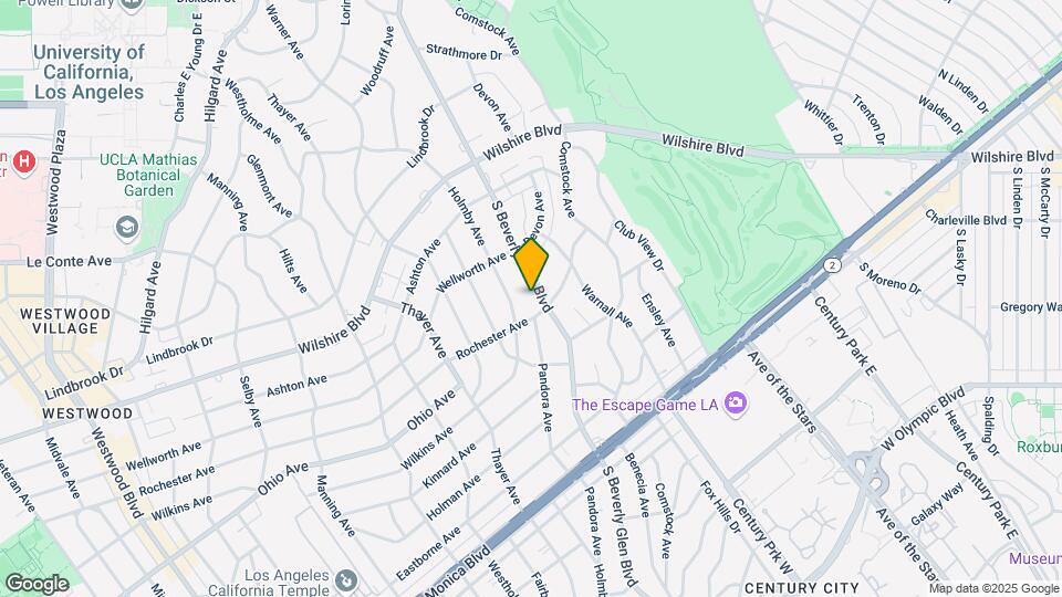 1371 S. Beverly Glen Blvd. Map and Location Details