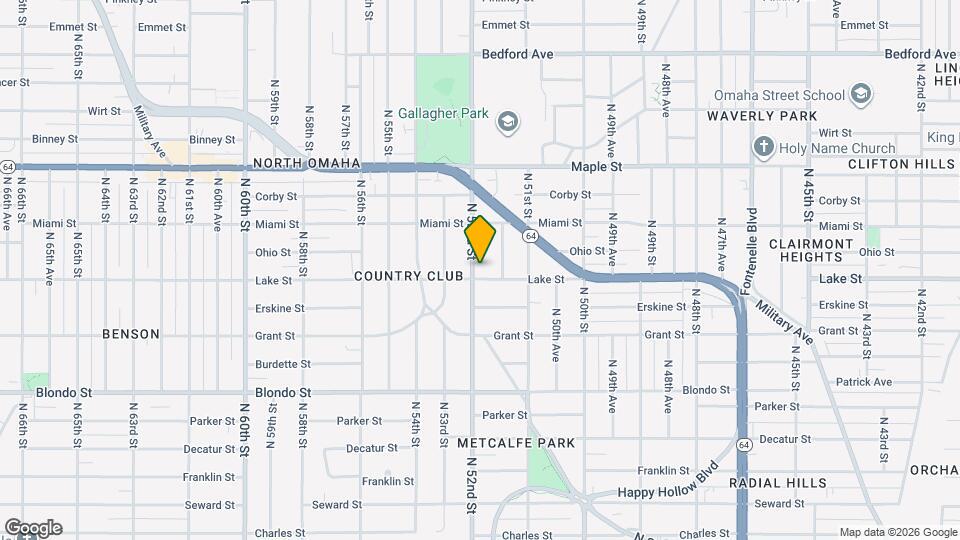 2507 N 52nd St Map and Location Details