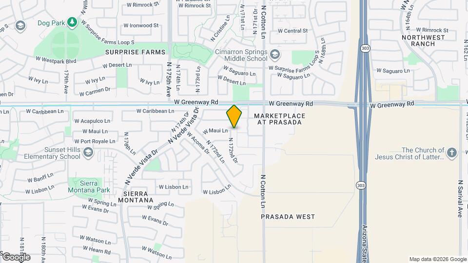 15143 N 172nd Dr Map and Location Details