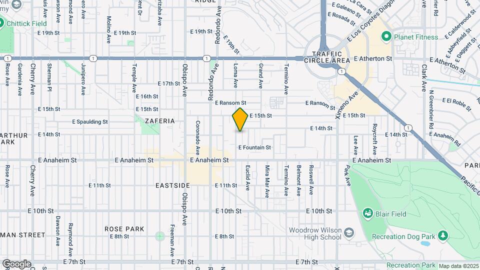 1376 Loma Ave Map and Location Details