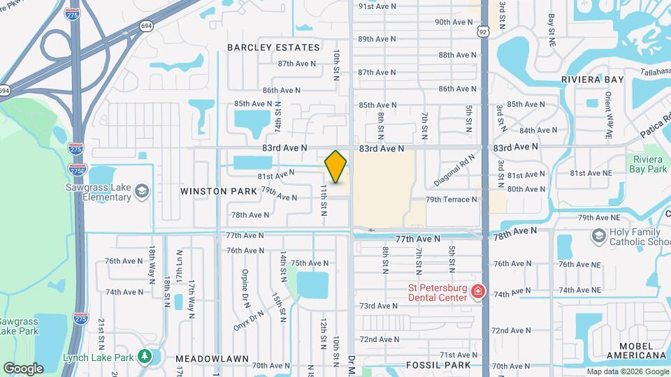 1051 79th Ave N, Unit 107 Map and Location Details