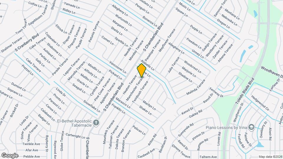 4058 Manchester Terrace Mapa y Detalles de la Ubicación