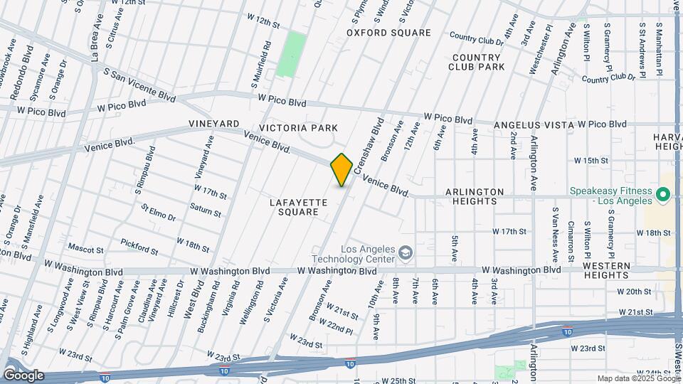 1641 Crenshaw Blvd Map and Location Details