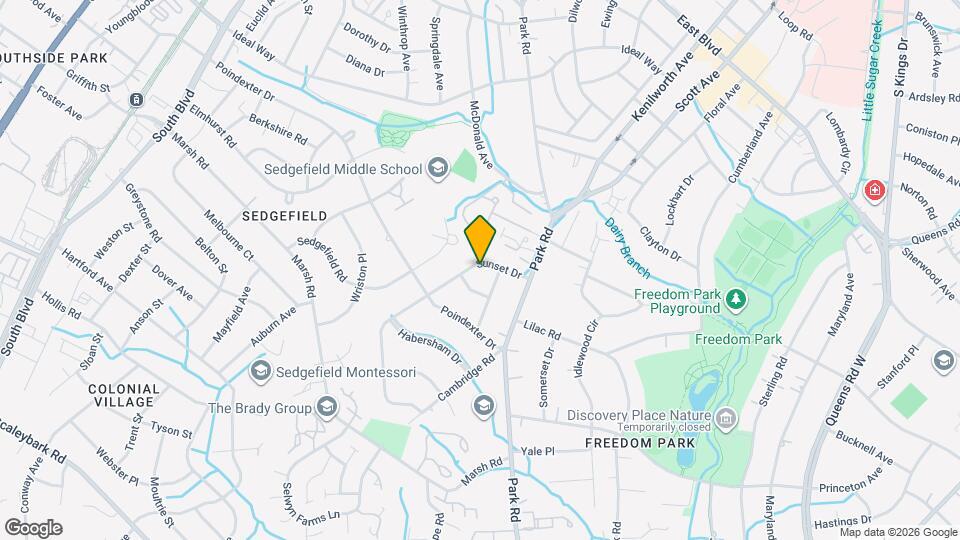 2821 Sunset Dr Map and Location Details