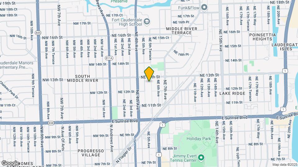 1227 NE 5th Ter Mapa y Detalles de la Ubicación