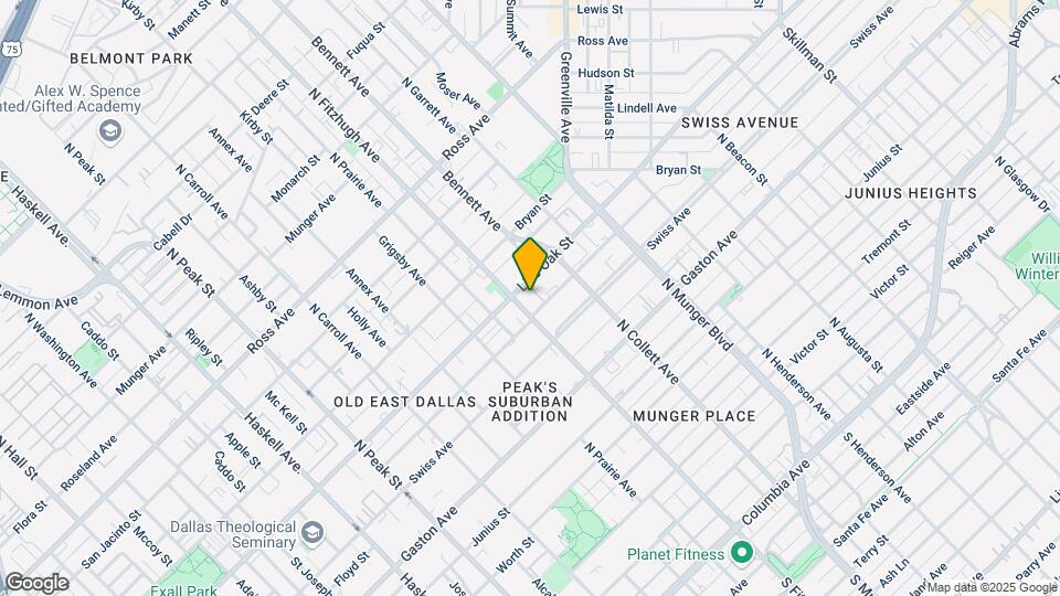 4906 Live Oak St Map and Location Details