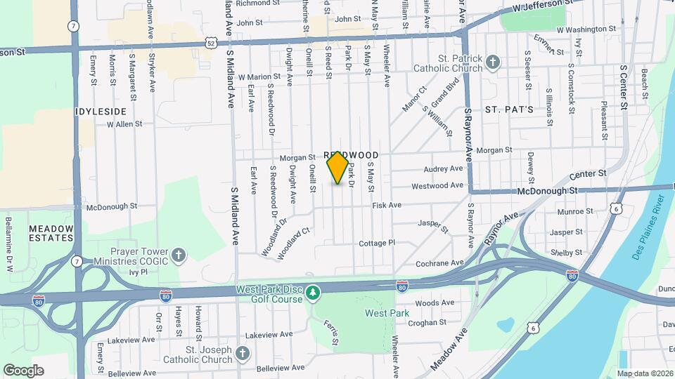 322 S Reed St Map and Location Details