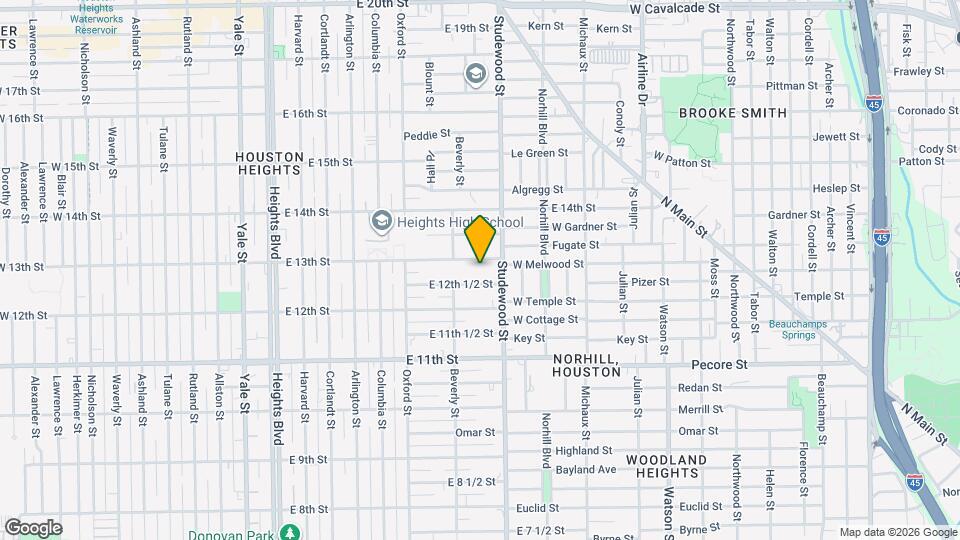 728 E 13th St Map and Location Details