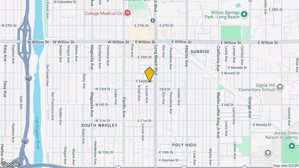 2326 Locust Ave Map and Location Details