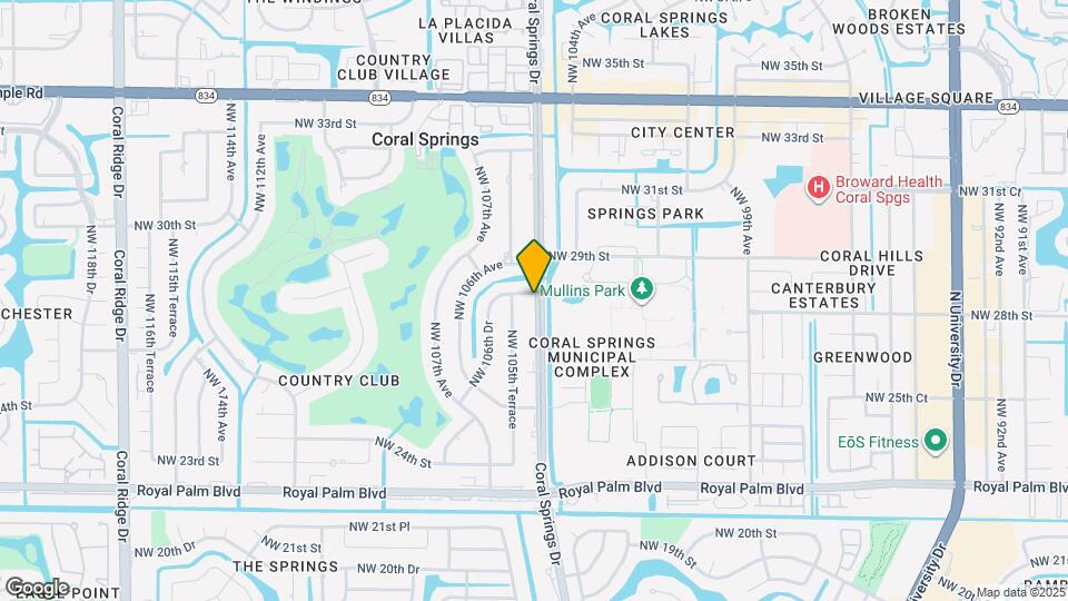 2866 Coral Springs Dr Map and Location Details