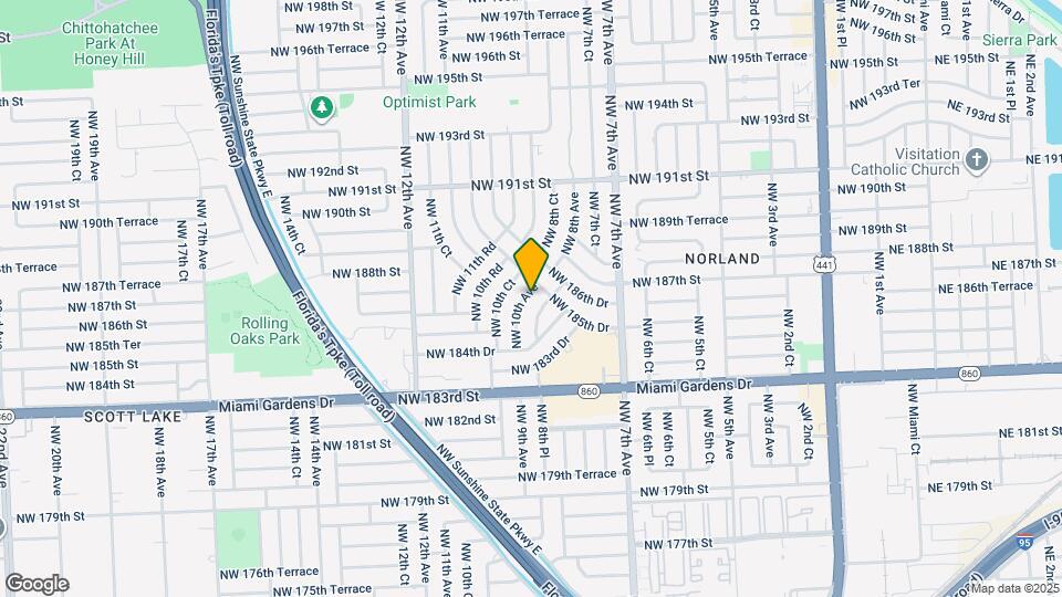 18611 NW 10th Ave Map and Location Details
