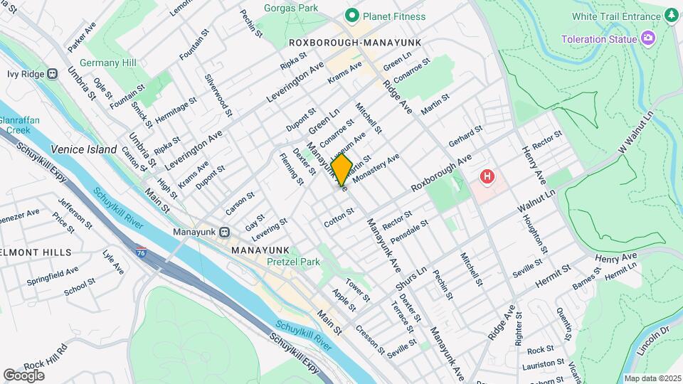 4354 Manayunk Ave Map and Location Details