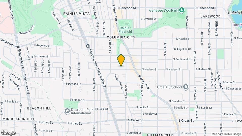 3538 S Hudson St Map and Location Details