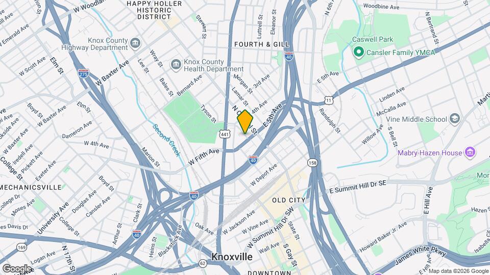 201 W Fifth Ave Map and Location Details