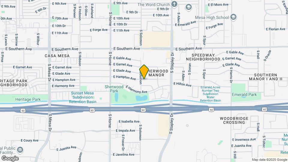 1009 E Hampton Ave Map and Location Details