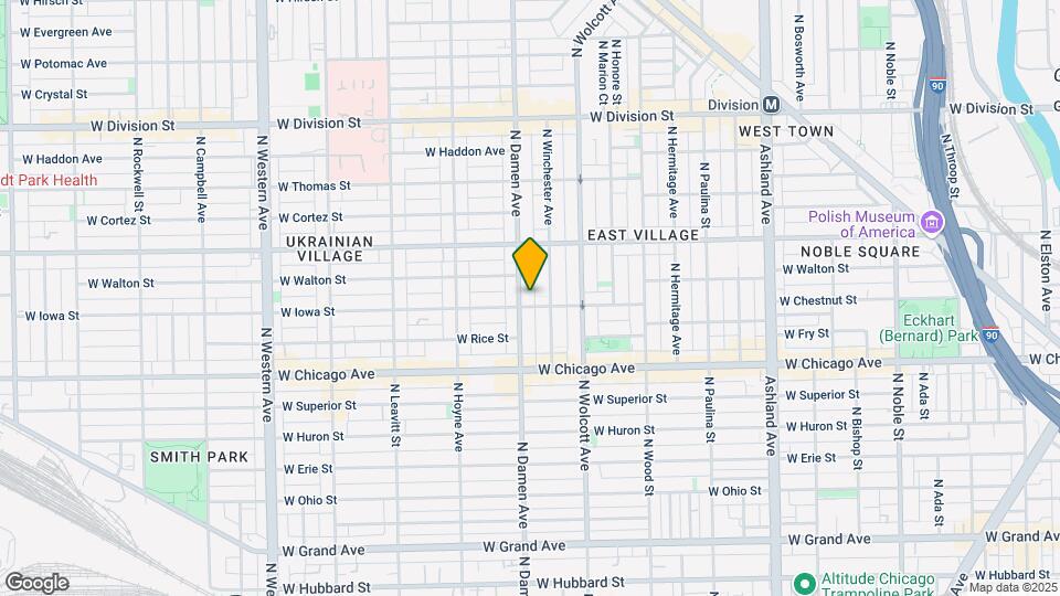 907 N Damen Ave, Unit M00H Map and Location Details