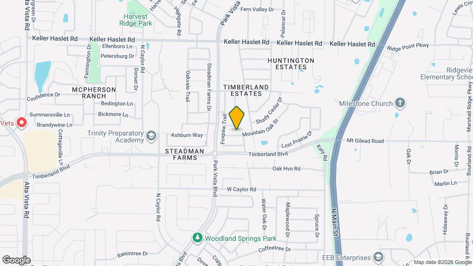 4525 Mountain Oak St Map and Location Details
