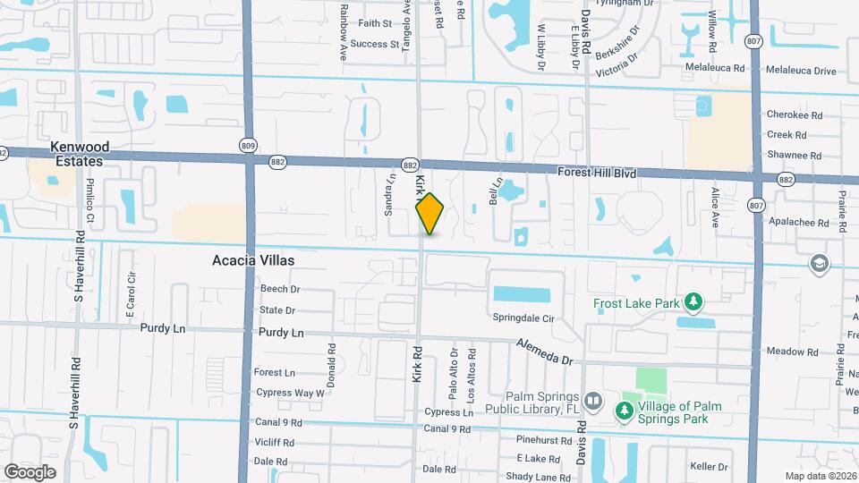 1980 Kirk Rd Mapa y Detalles de la Ubicación