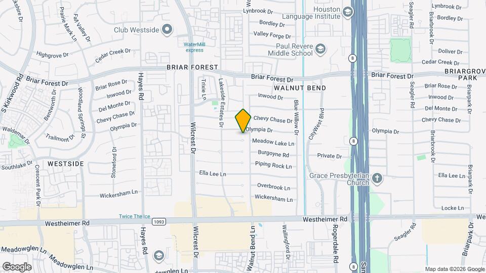 10802 Meadow Lake Ln Map and Location Details