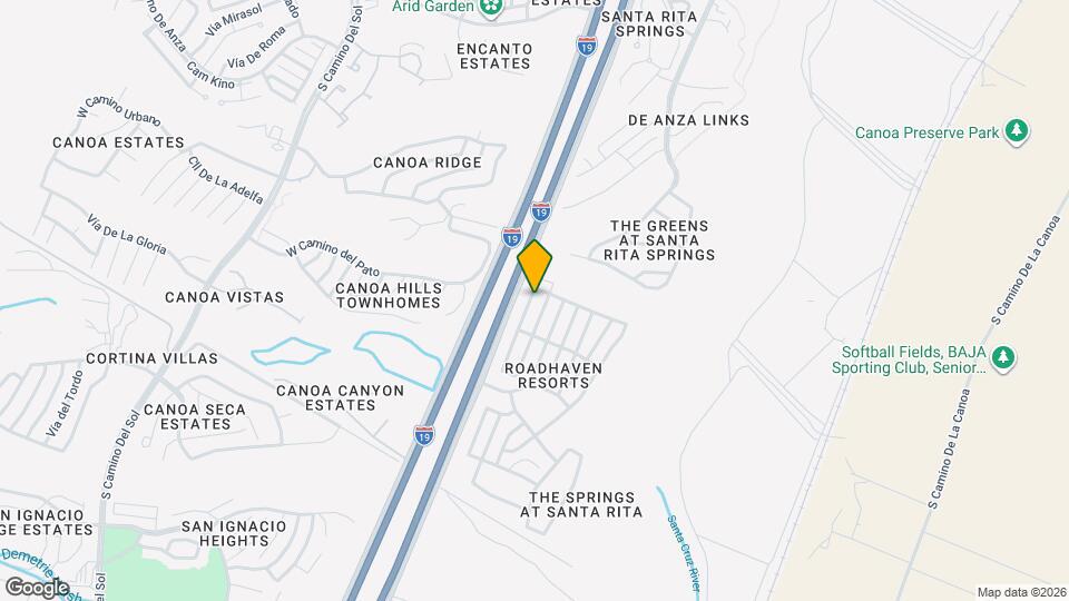 3633 S Paseo de Los Nardos Map and Location Details