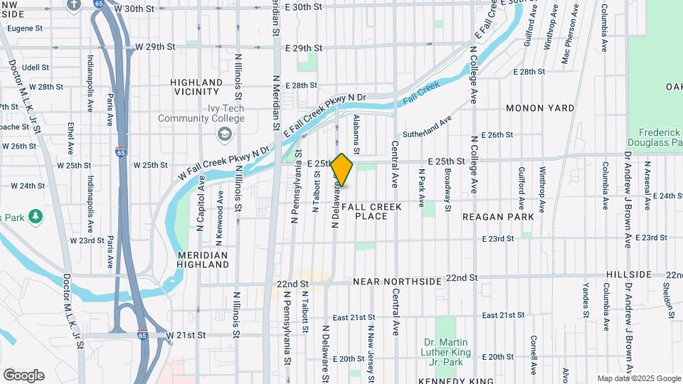 2413 N Delaware St Map and Location Details