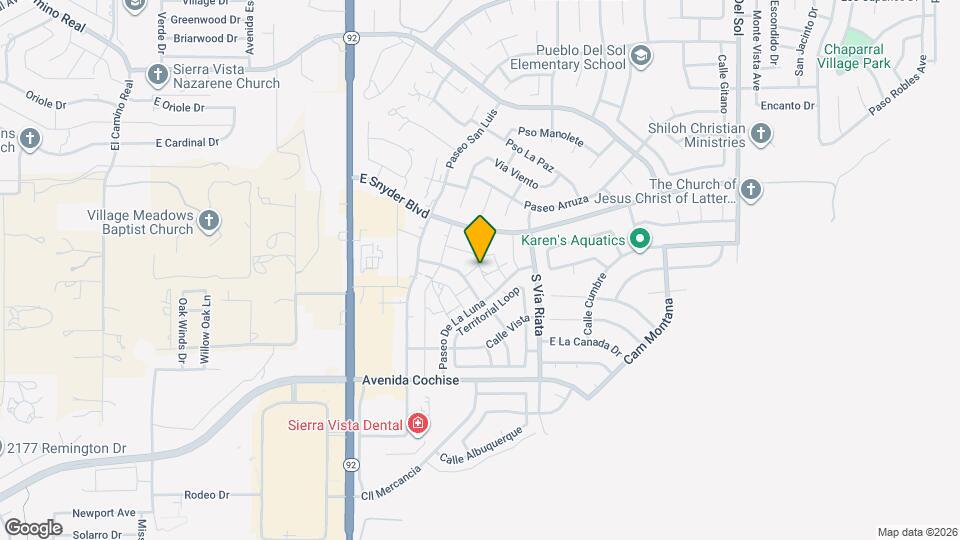 1743 Corte Encantada Map and Location Details