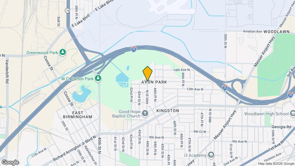 1436 44th St Ensley Map and Location Details