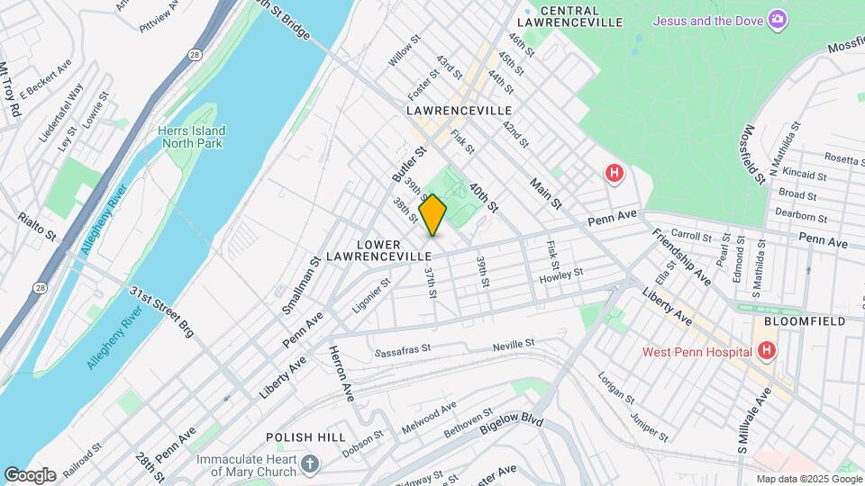 274 38th St Map and Location Details