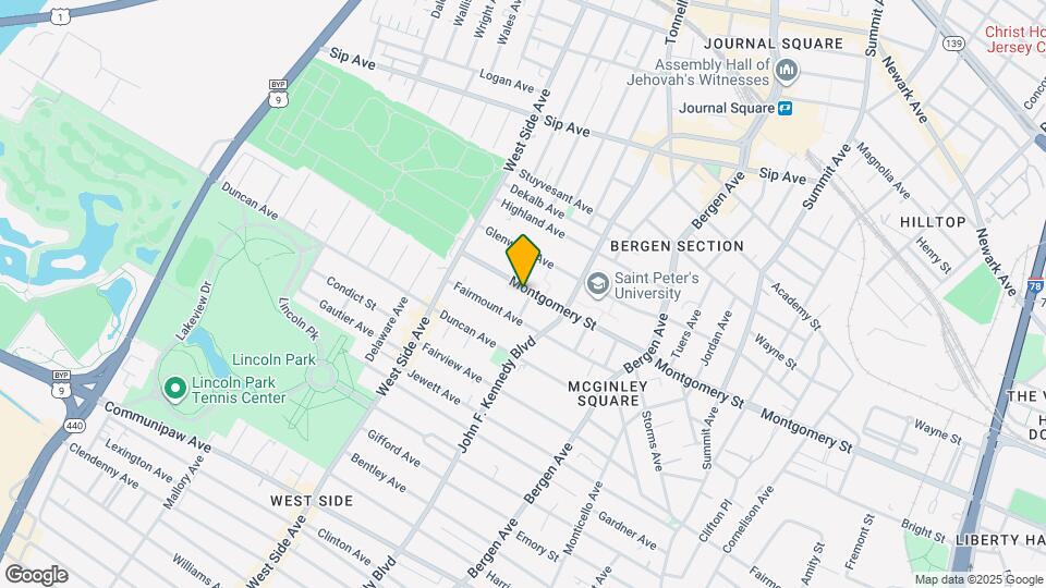 861 Montgomery St Map and Location Details