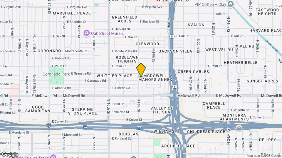 1807 N 18th St Map and Location Details