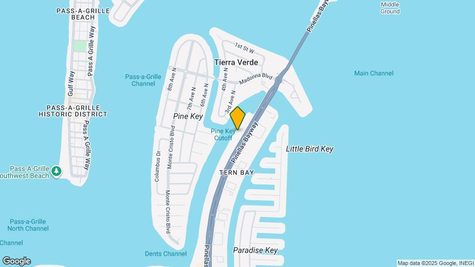 370 Pinellas Bayway S Map and Location Details