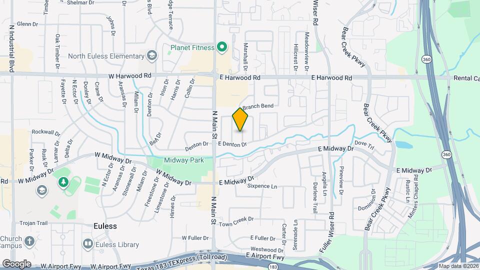 801 Midcreek Dr Map and Location Details