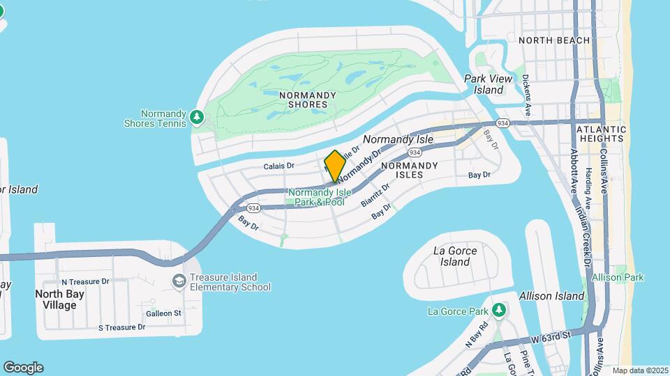 1590 Normandy Dr, Unit 1590 Map and Location Details