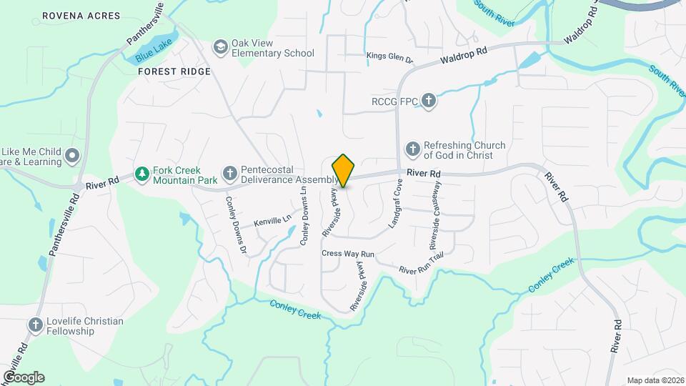 3711 Sandy Shoals Ln Map and Location Details