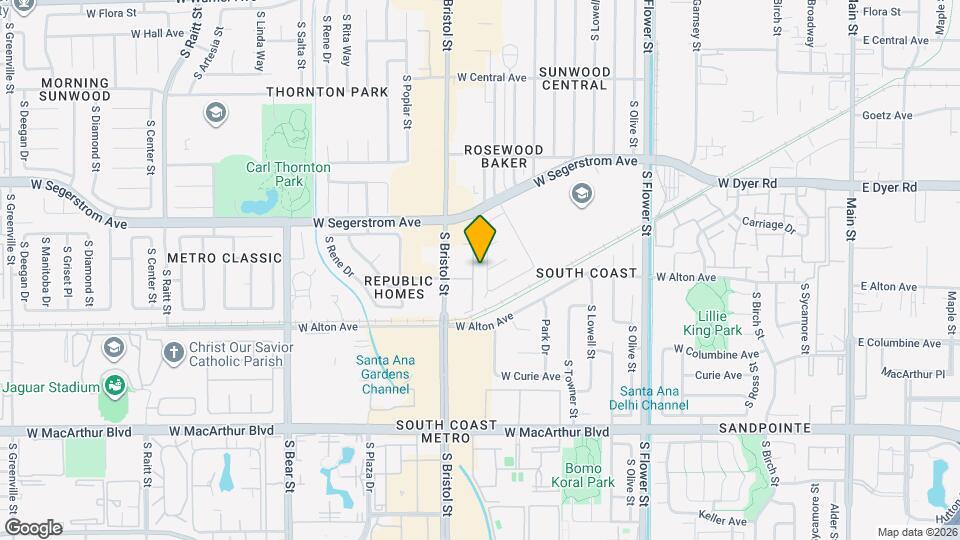 3102 S Baker St Map and Location Details