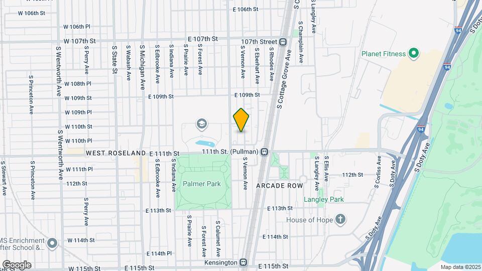 11022 S Vernon Ave Map and Location Details