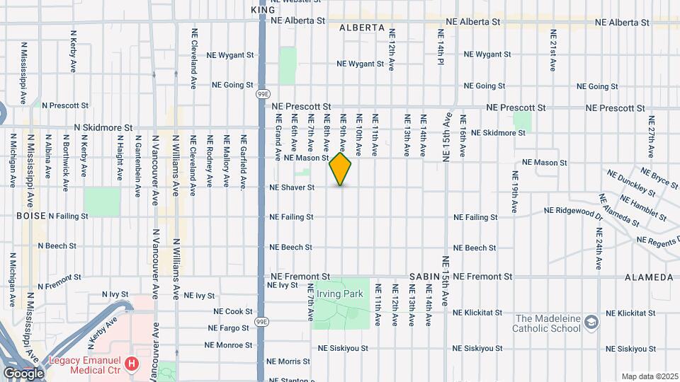 834 NE Shaver St Map and Location Details