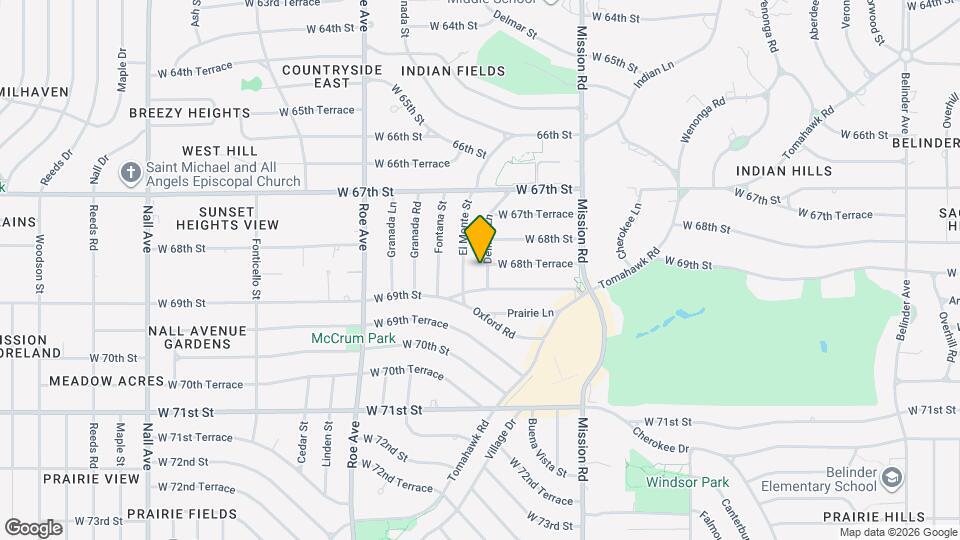 6824 Delmar Ln Map and Location Details