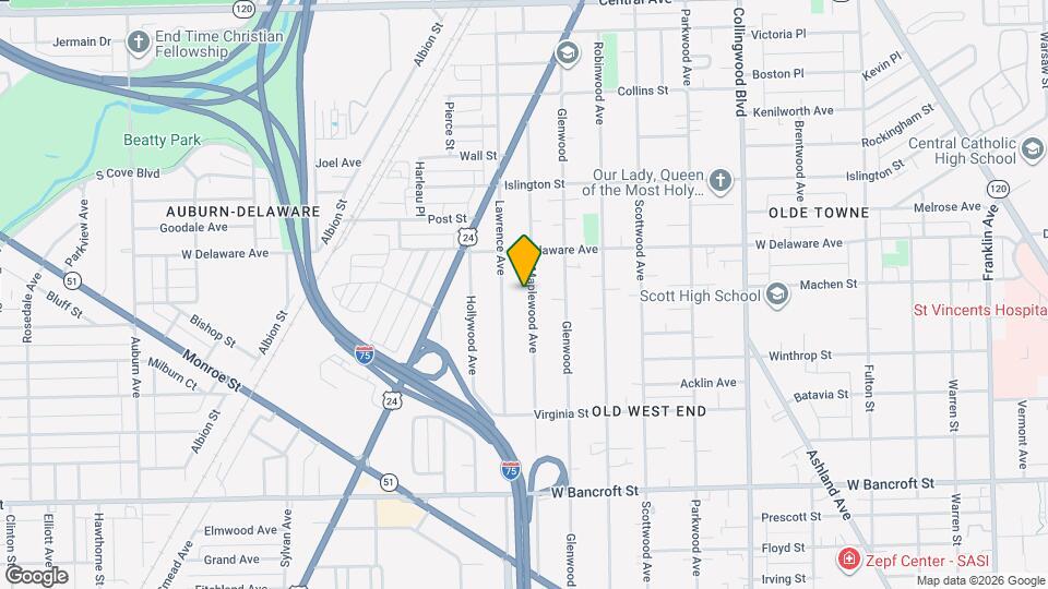 2447-2449 Maplewood Ave Map and Location Details