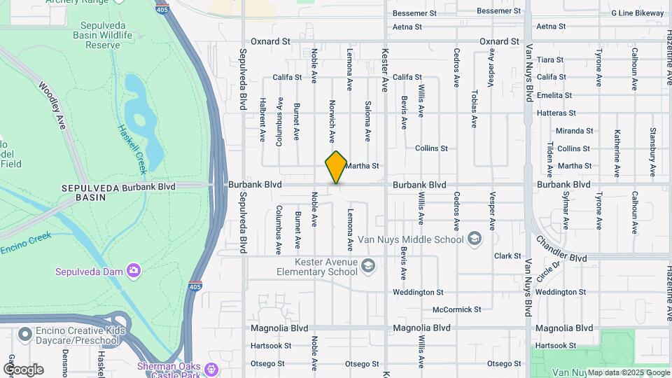 15020 Burbank Blvd Mapa y Detalles de la Ubicación