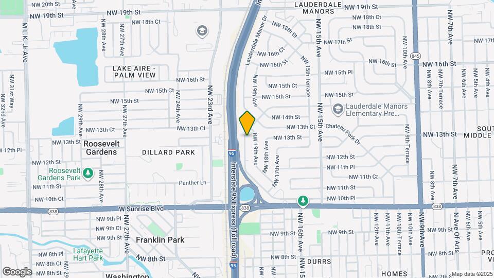 1731 Lauderdale Manor Dr Map and Location Details