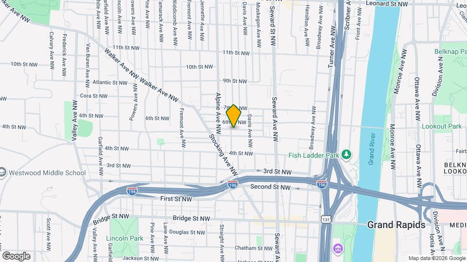 710 Mc Reynolds Ave NW Map and Location Details