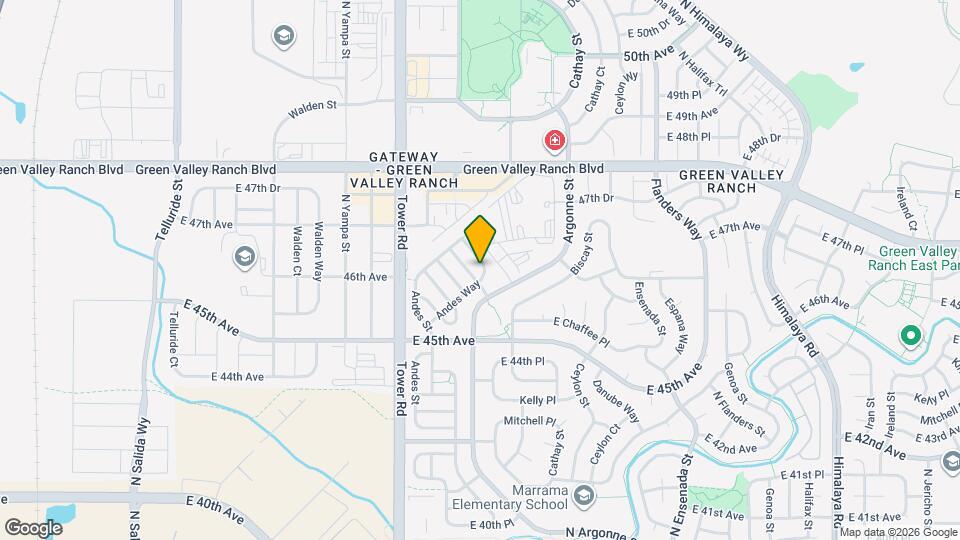 18660 E 47th Ave Map and Location Details