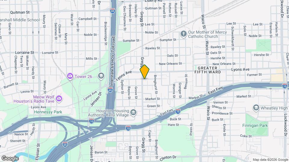 1512 Gregg St Map and Location Details