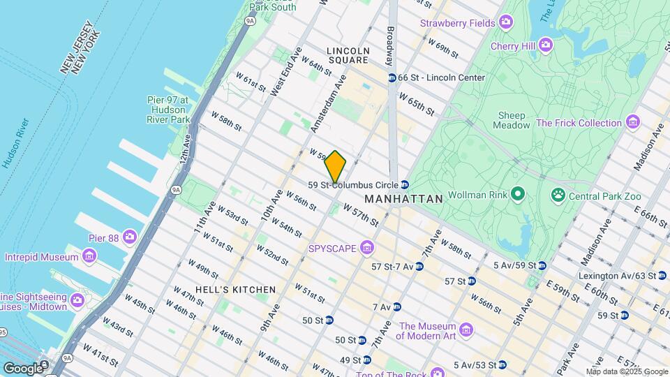 400 W 58th St Mapa y Detalles de la Ubicación
