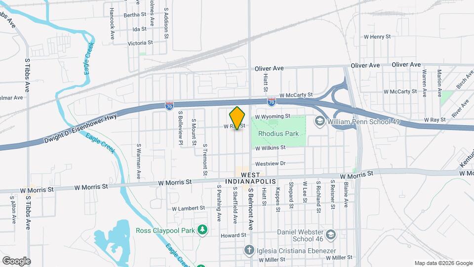 1015 S Sheffield Ave Map and Location Details