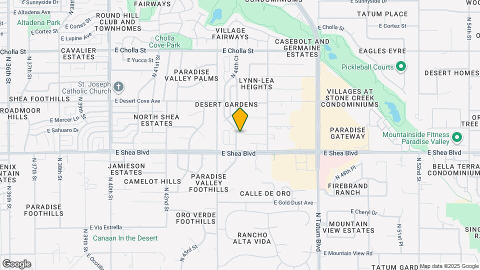 10627 N 44th Ct Map and Location Details