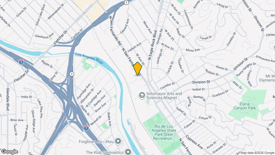 2346 N San Fernando Rd Map and Location Details